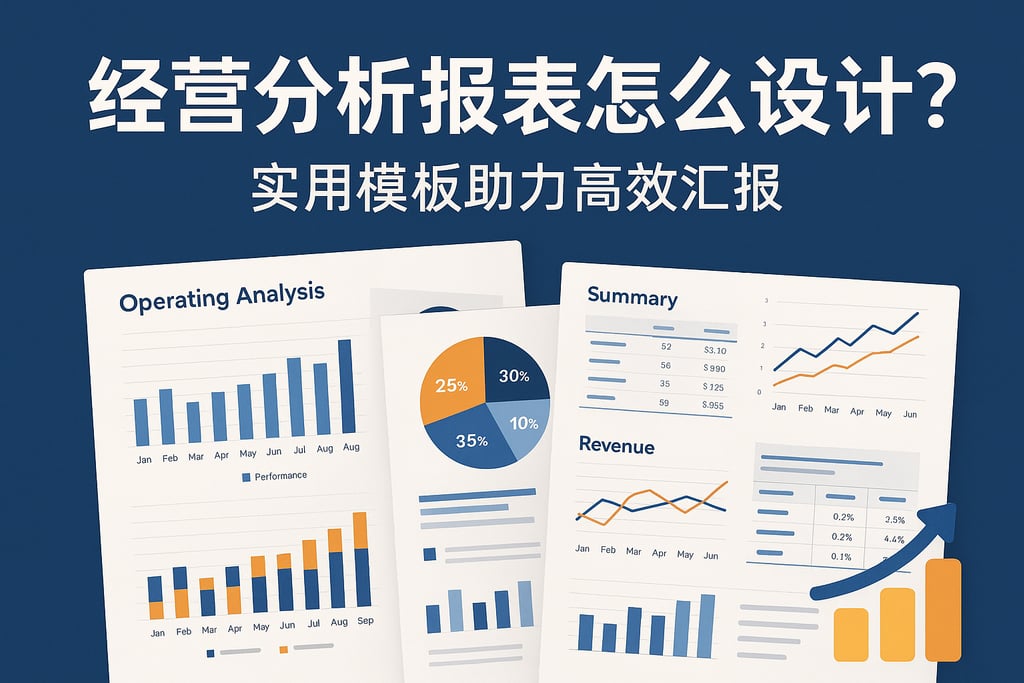 经营分析报表怎么设计？实用模板助力高效汇报
