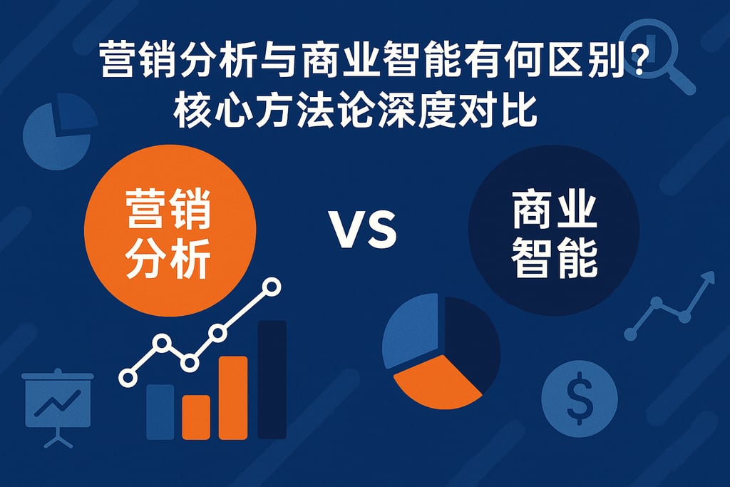 营销分析与商业智能有何区别？核心方法论深度对比