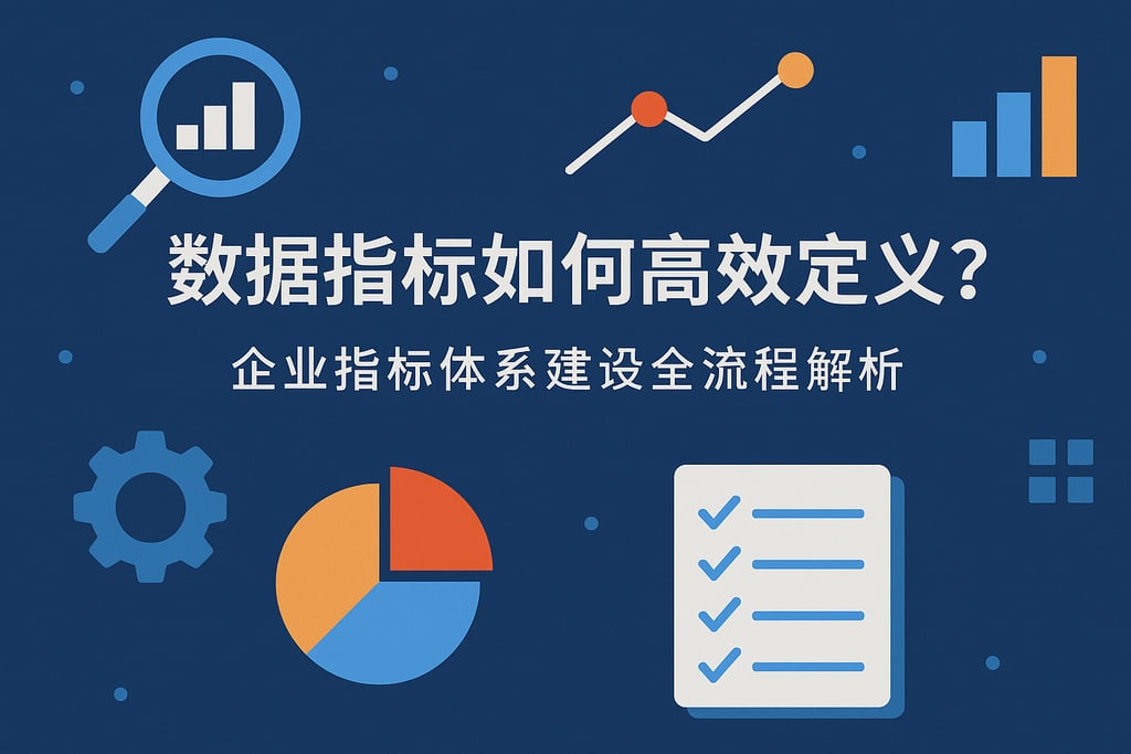 数据指标如何高效定义?企业指标体系建设全流程解析 | 帆软数字化转型知识库