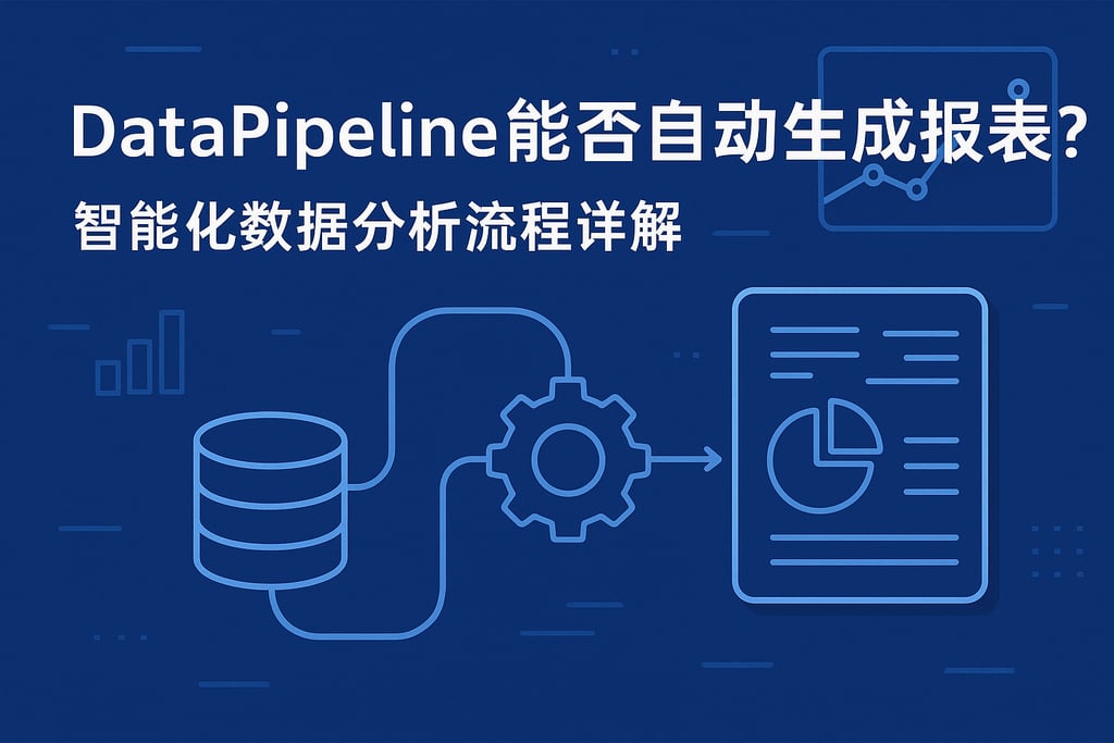 DataPipeline能否自动生成报表？智能化数据分析流程详解