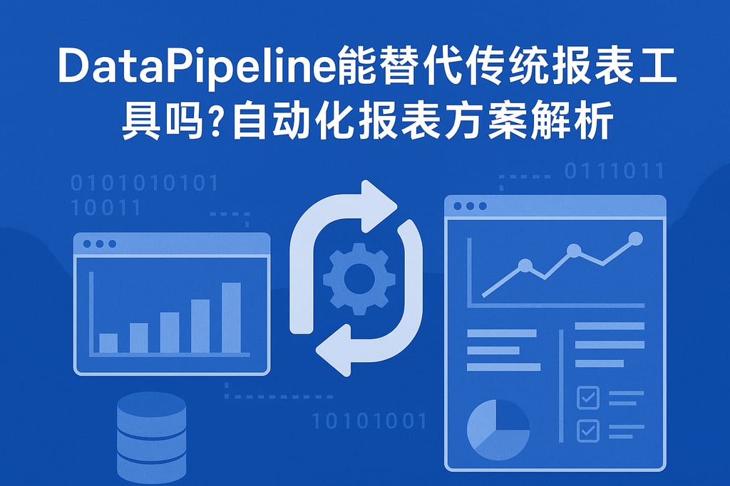 DataPipeline能替代传统报表工具吗？自动化报表方案解析