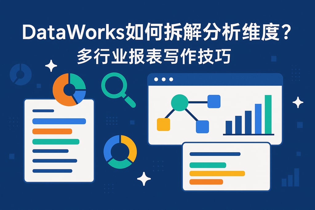 DataWorks如何拆解分析维度？多行业报表写作技巧