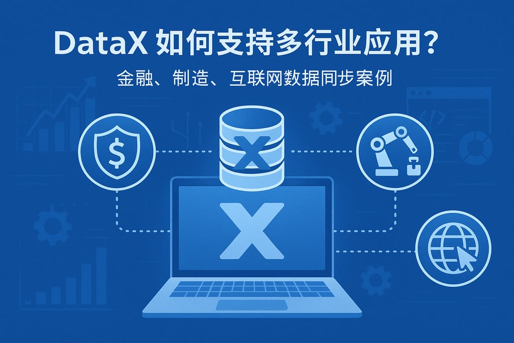 DataX如何支持多行业应用？金融、制造、互联网数据同步案例