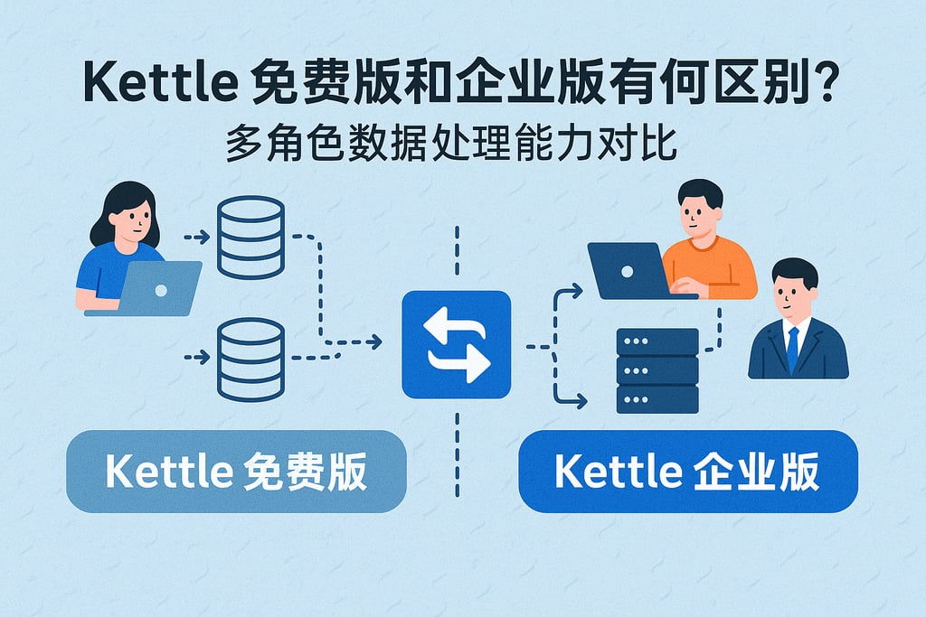 Kettle免费版和企业版有何区别？多角色数据处理能力对比