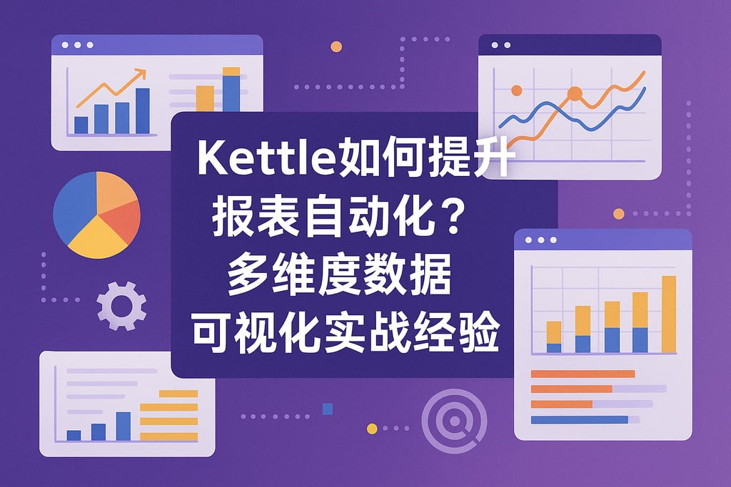 Kettle如何提升报表自动化？多维度数据可视化实战经验
