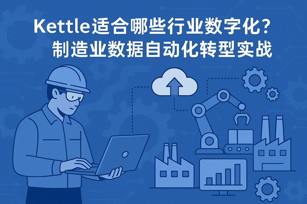 Kettle适合哪些行业数字化？制造业数据自动化转型实战