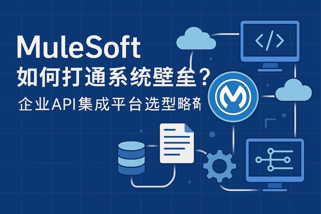 Mulesoft如何打通系统壁垒？企业API集成平台选型策略