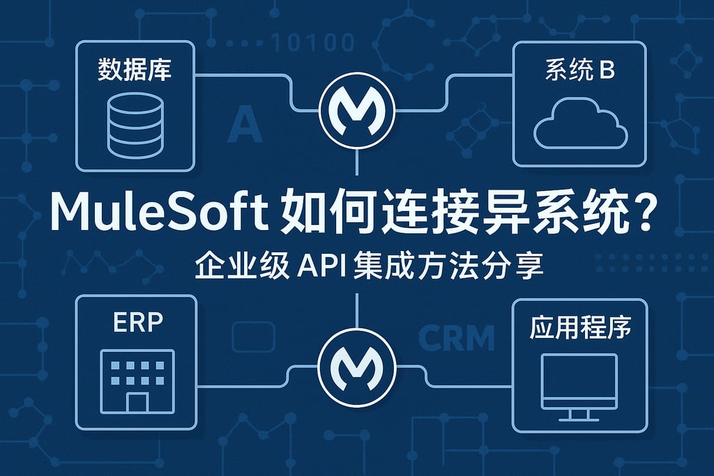 Mulesoft如何连接异构系统？企业级API集成方法分享