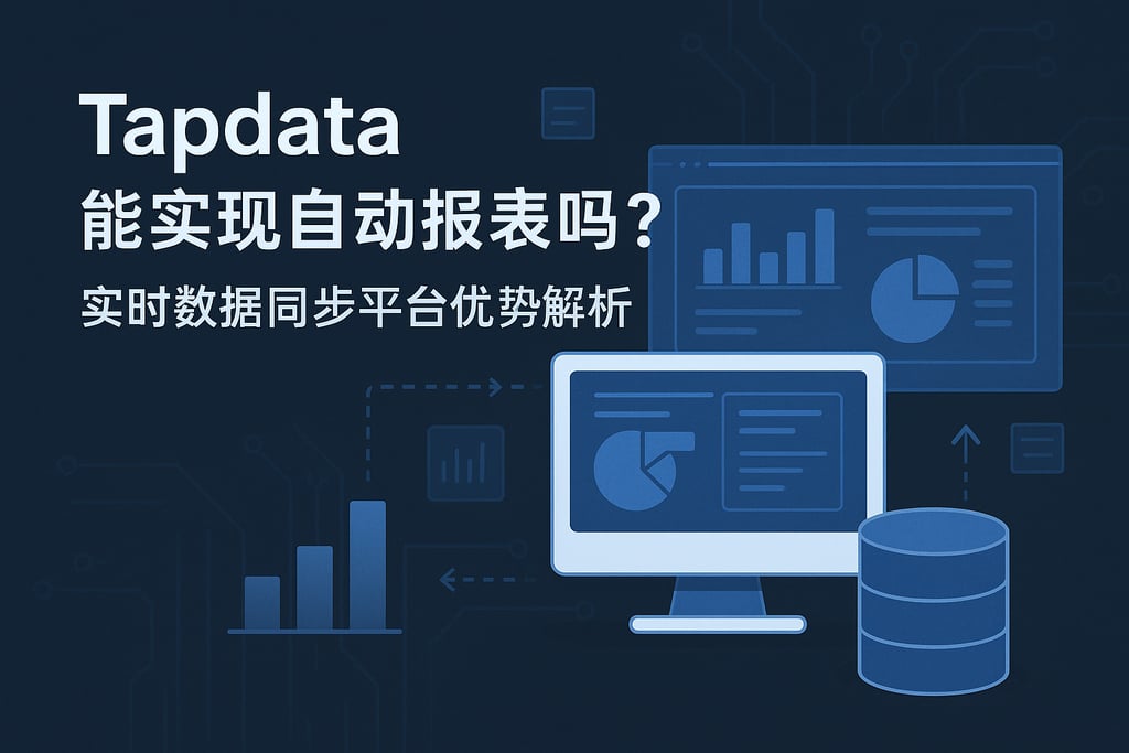 Tapdata能实现自动报表吗？实时数据同步平台优势解析 | 帆软数字化转型知识库