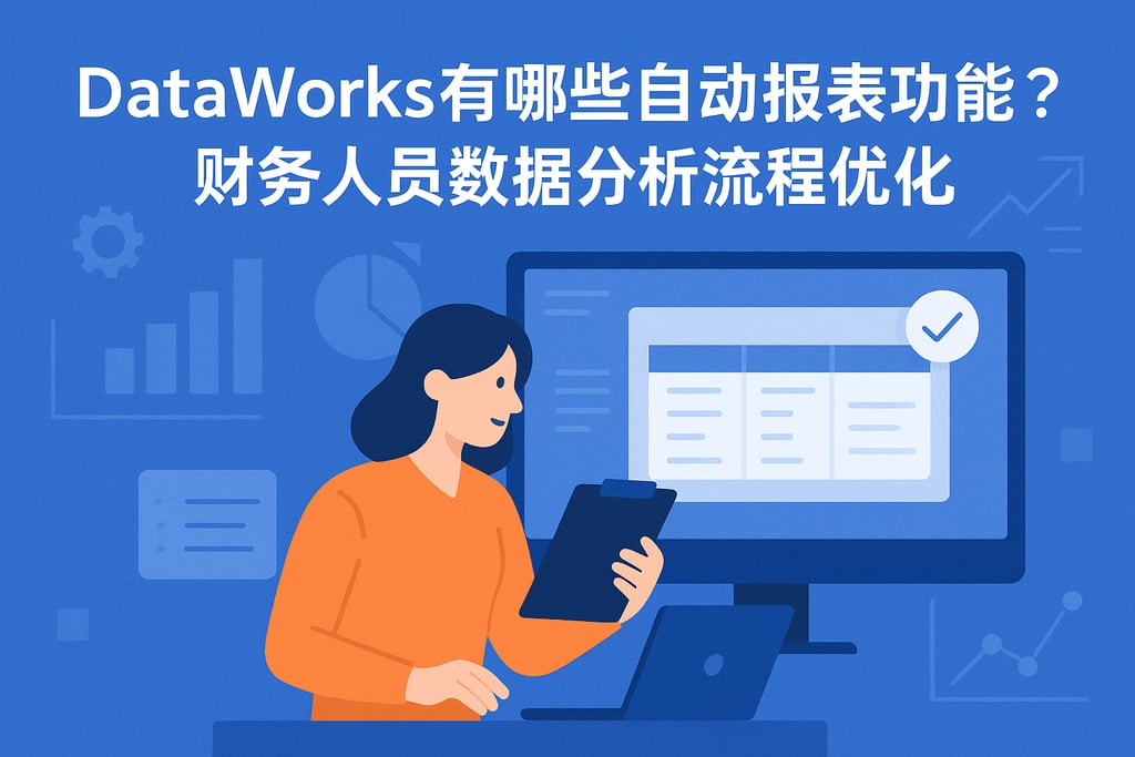 dataworks有哪些自动报表功能？财务人员数据分析流程优化