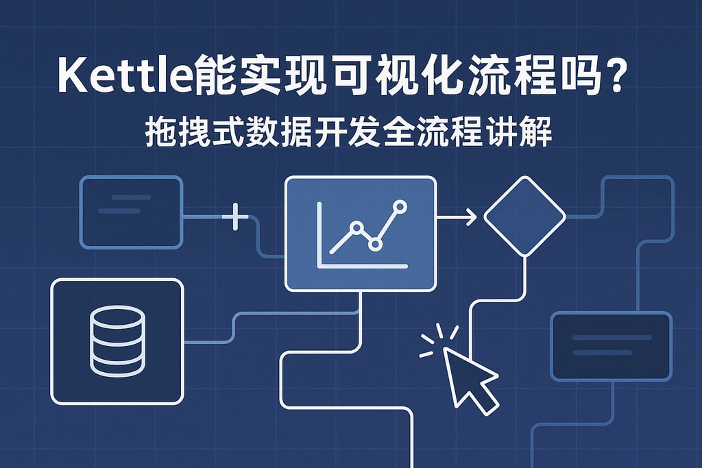 kettle能实现可视化流程吗？拖拽式数据开发全流程讲解