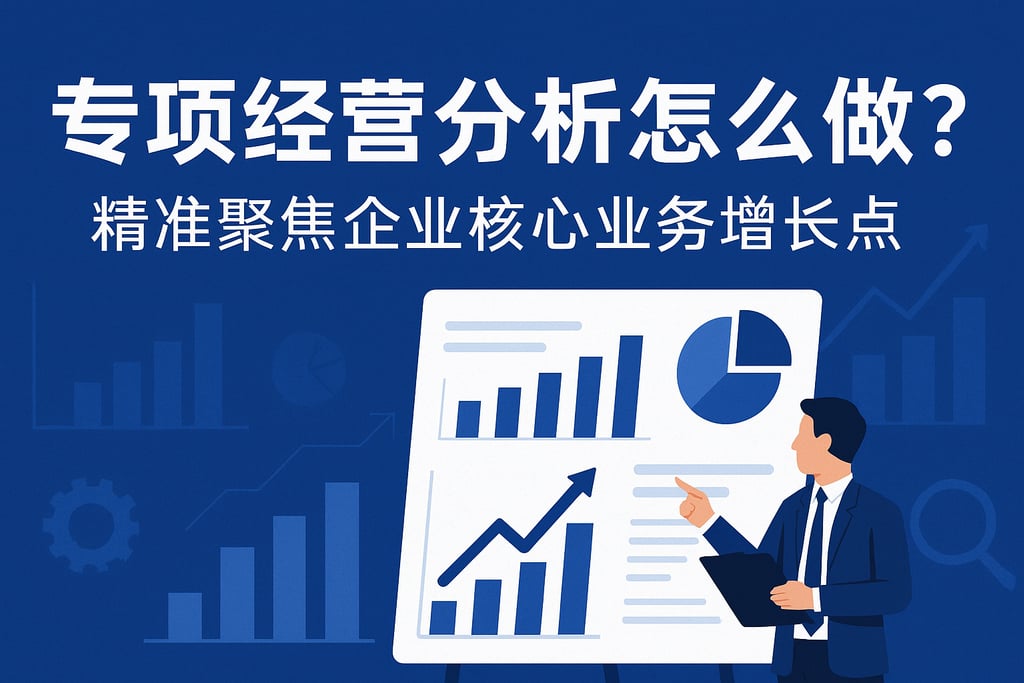 专项经营分析怎么做？精准聚焦企业核心业务增长点
