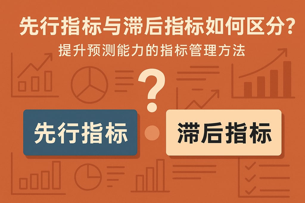 先行指标与滞后指标如何区分？提升预测能力的指标管理方法