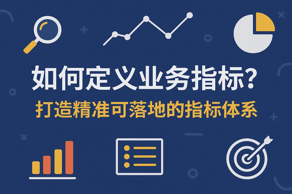 如何定义业务指标？打造精准可落地的指标体系