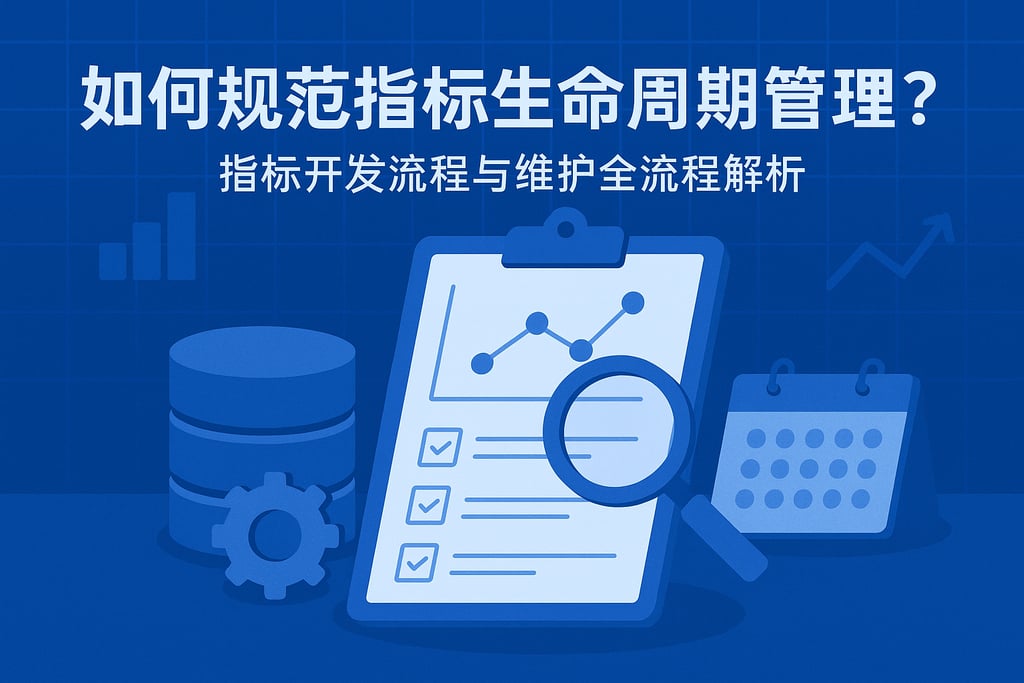 如何规范指标生命周期管理？指标开发流程与维护全流程解析