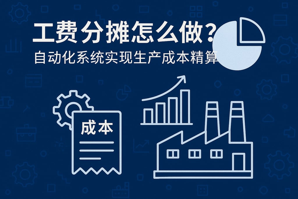 工费分摊怎么做？自动化系统实现生产成本精算