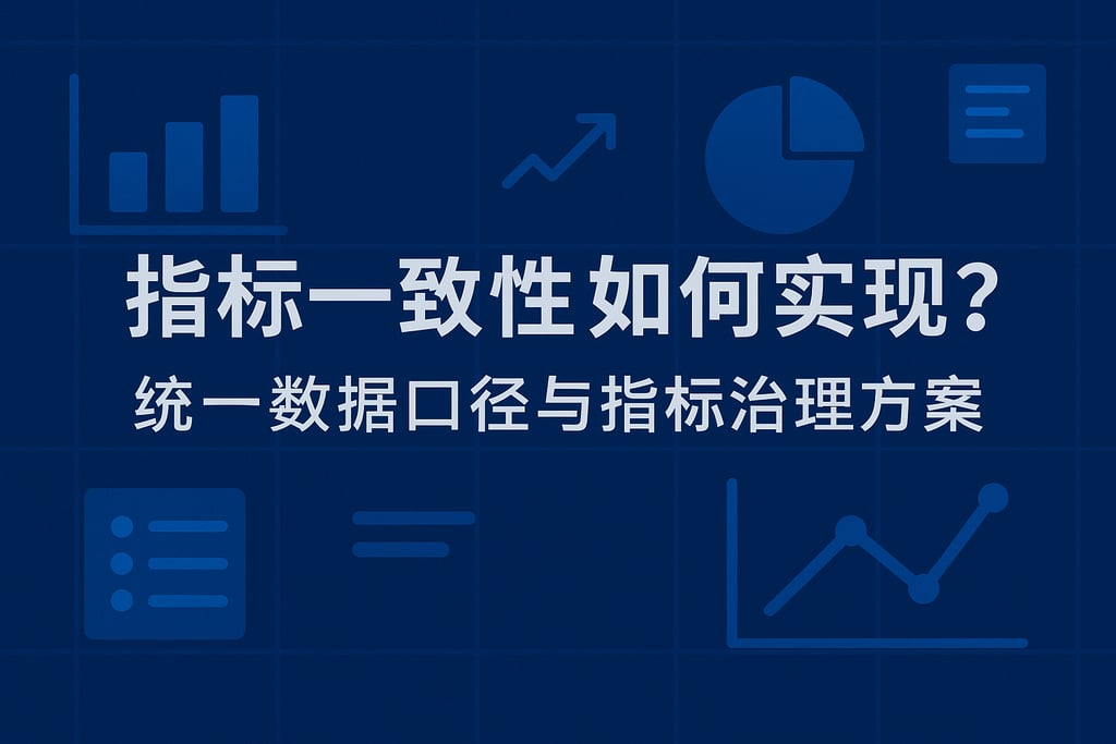 指标一致性如何实现？统一数据口径与指标治理方案