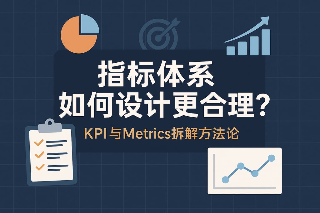 指标体系如何设计更合理？KPI与Metrics拆解方法论