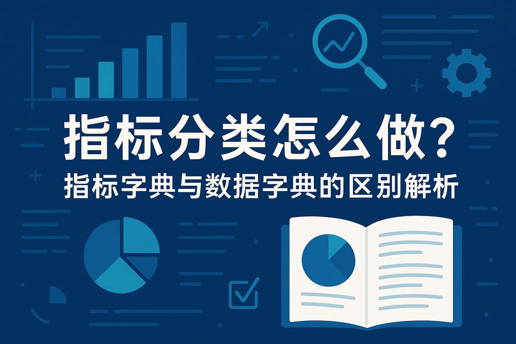 指标分类怎么做？指标字典与数据字典的区别解析