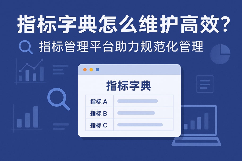 指标字典怎么维护高效？指标管理平台助力规范化管理