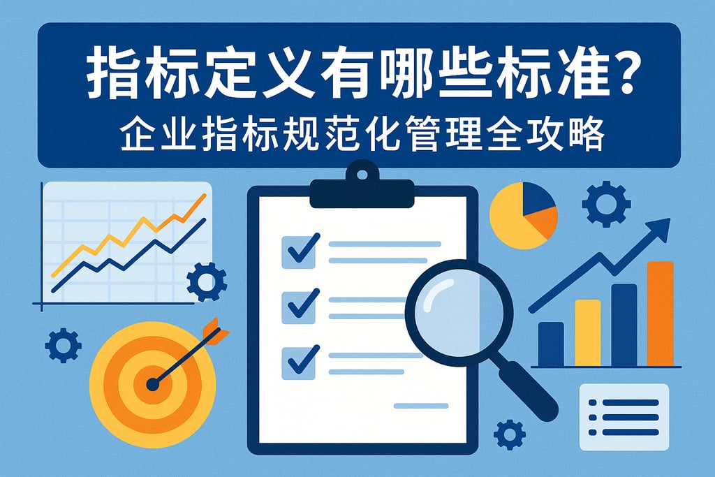 指标定义有哪些标准？企业指标规范化管理全攻略