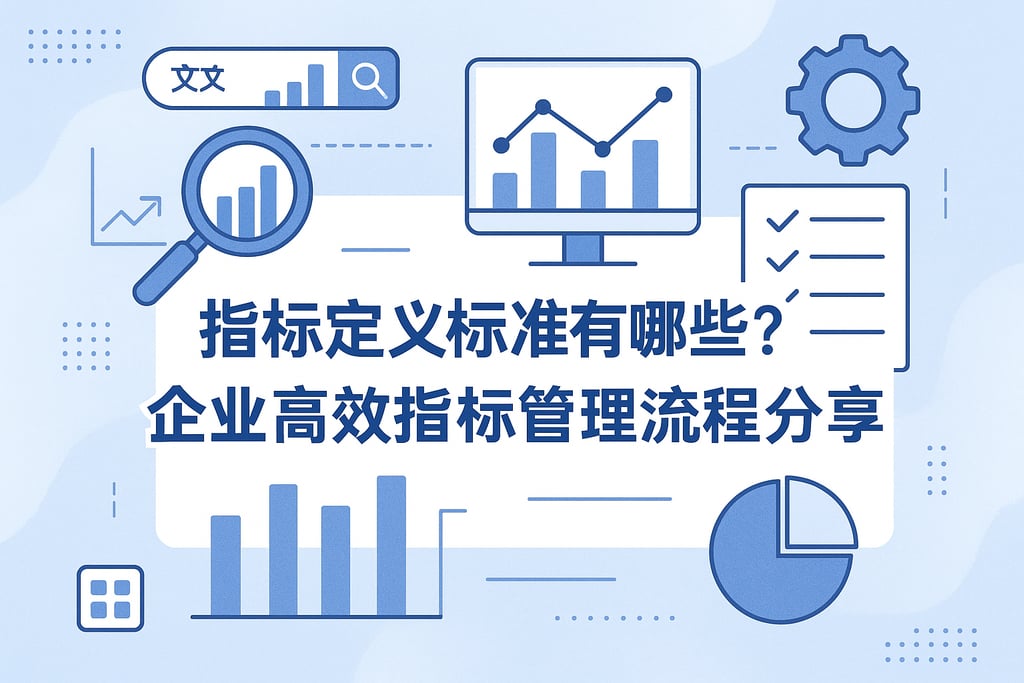 指标定义标准有哪些？企业高效指标管理流程分享