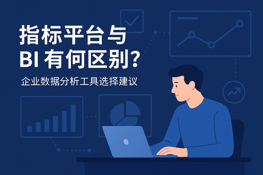 指标平台与BI有何区别？企业数据分析工具选择建议