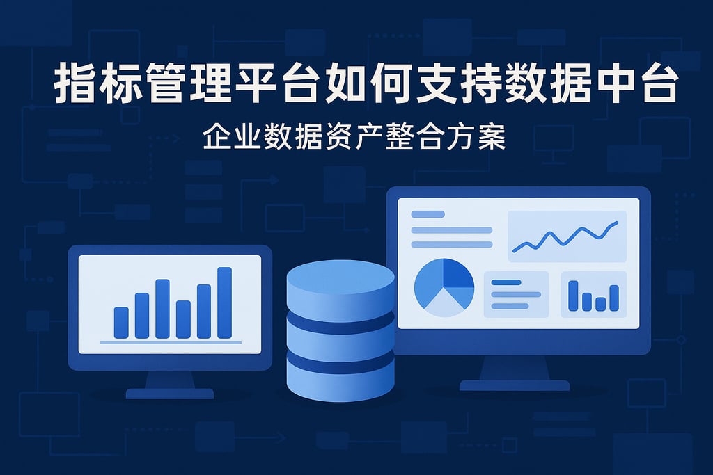 指标管理平台如何支持数据中台？企业数据资产整合方案