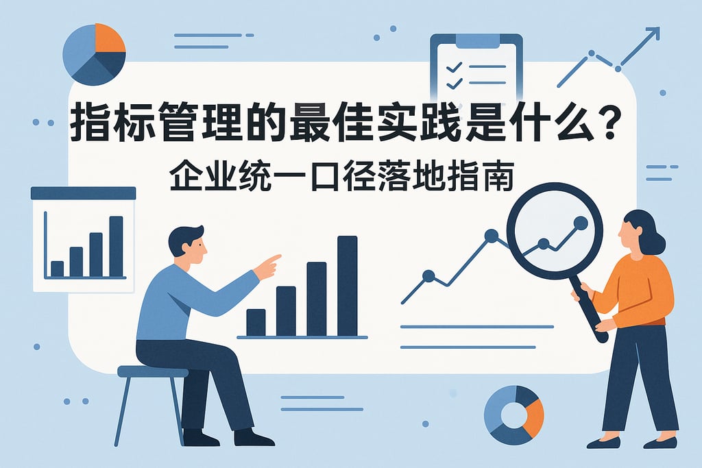 指标管理的最佳实践是什么？企业统一口径落地指南