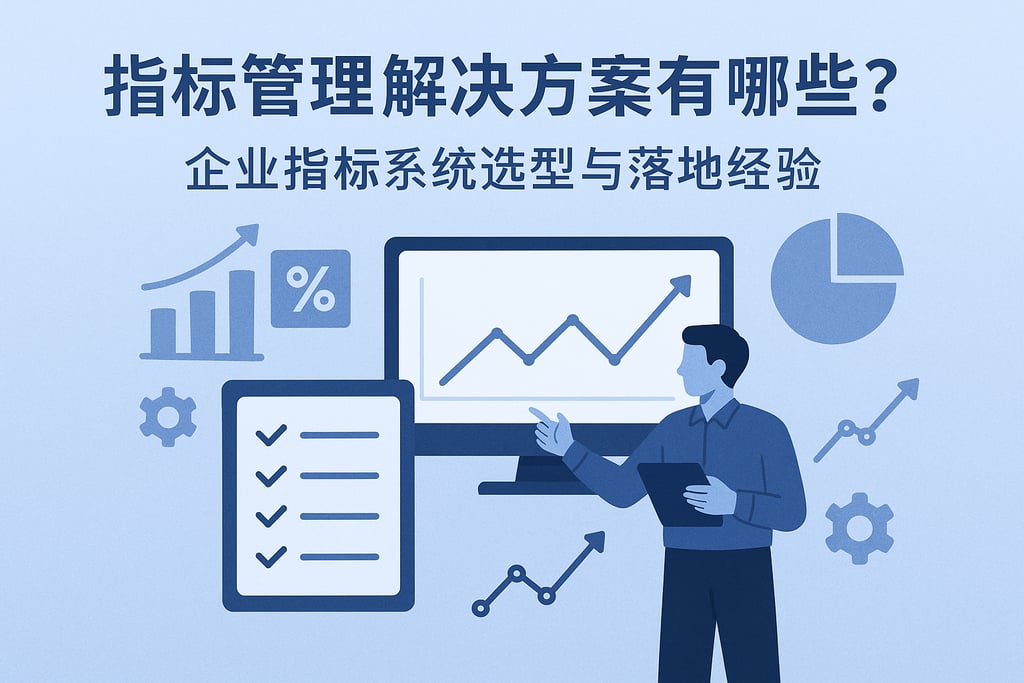 指标管理解决方案有哪些？企业指标系统选型与落地经验
