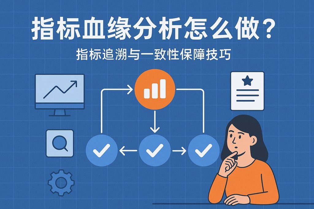 指标血缘分析怎么做？指标追溯与一致性保障技巧