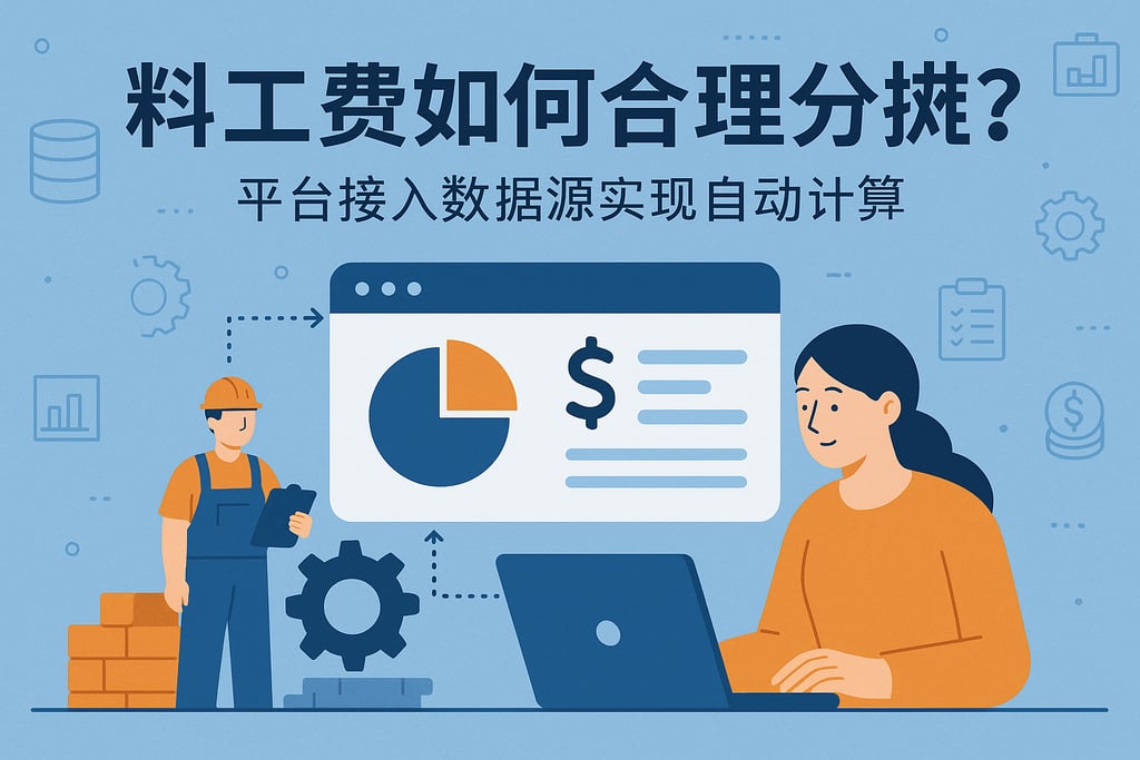 料工费如何合理分摊？平台接入数据源实现自动计算