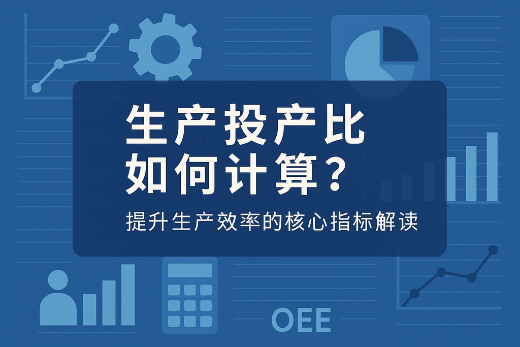 生产投产比如何计算？提升生产效率的核心指标解读