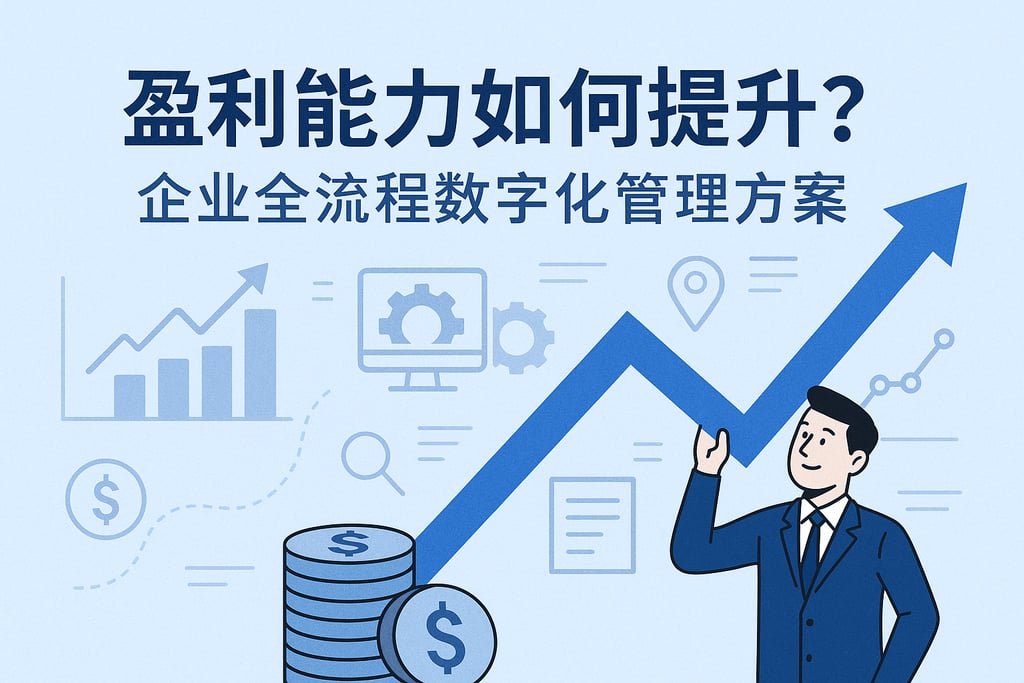 盈利能力如何提升？企业全流程数字化管理方案