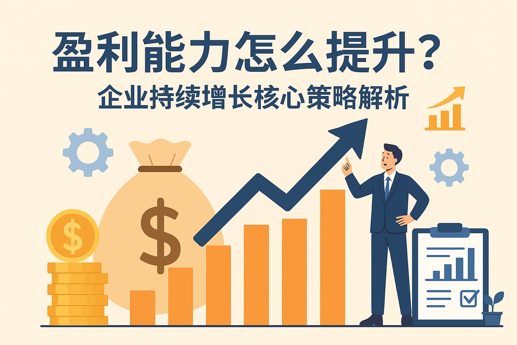 盈利能力怎么提升？企业持续增长核心策略解析