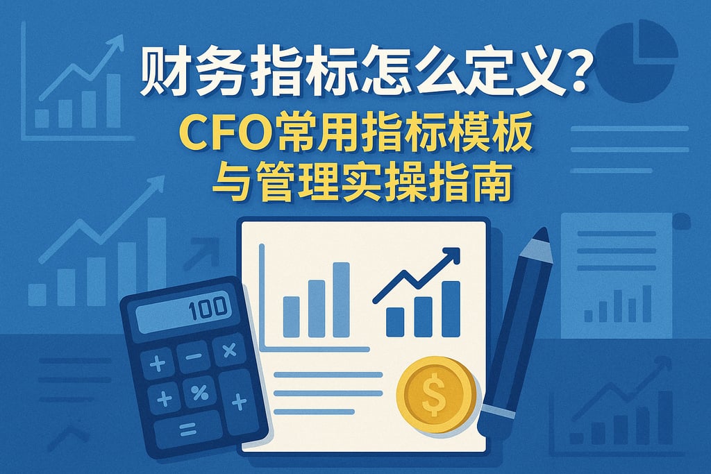 财务指标怎么定义？CFO常用指标模板与管理实操指南