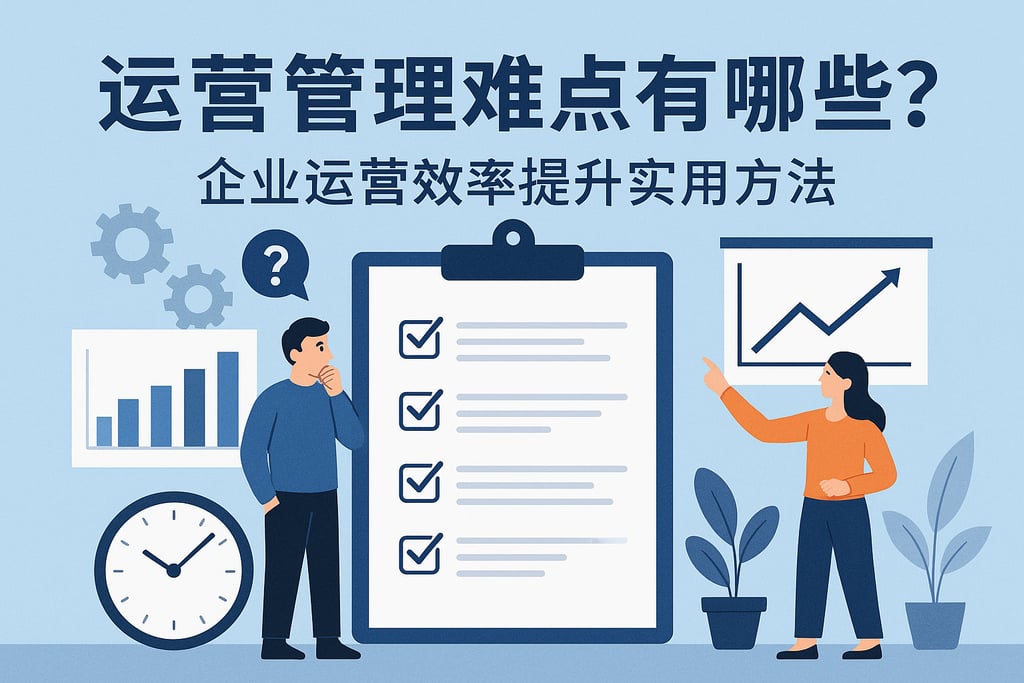 运营管理难点有哪些？企业运营效率提升实用方法
