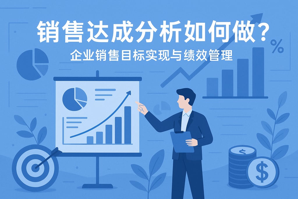 销售达成分析如何做？企业销售目标实现与绩效管理