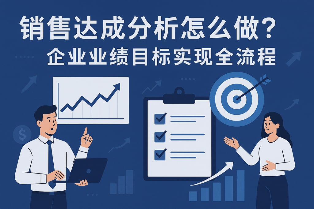 销售达成分析怎么做？企业业绩目标实现全流程