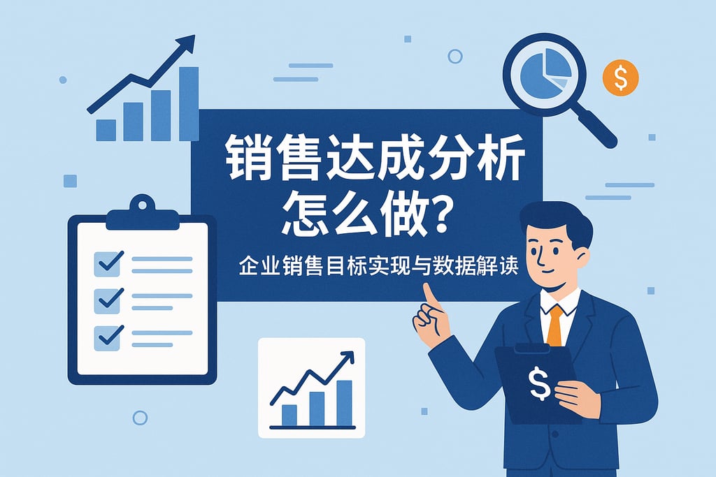 销售达成分析怎么做？企业销售目标实现与数据解读