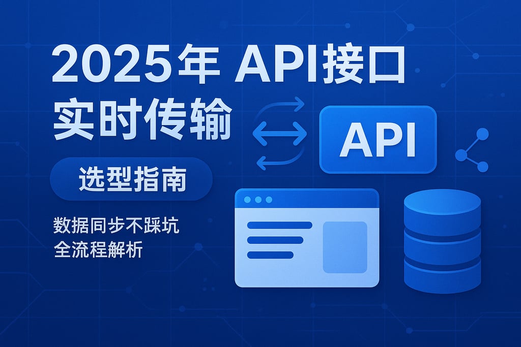 2025年API接口实时传输选型指南,数据同步不踩坑全流程解析 | 帆软数字化转型知识库