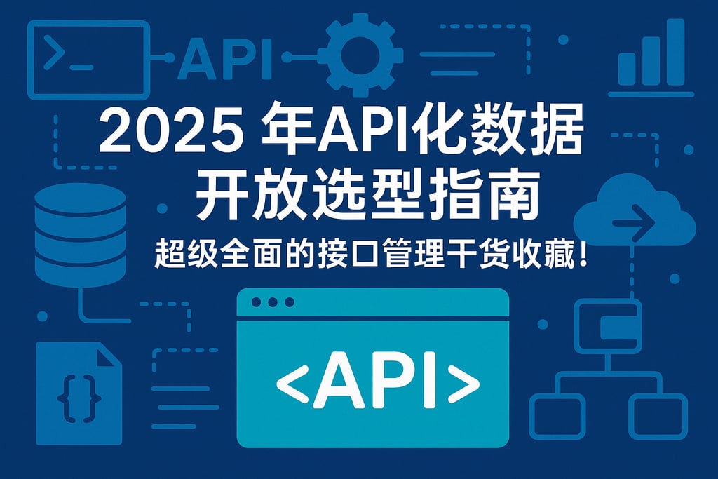 2025年API化数据开放选型指南，超级全面的接口管理干货收藏！