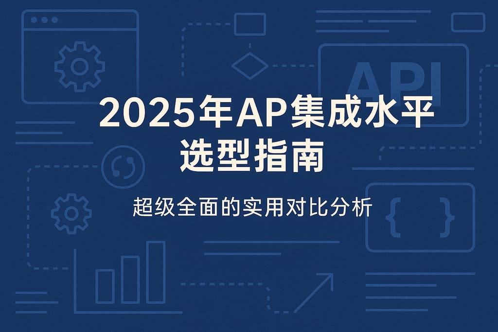 2025年API集成水平选型指南，收藏！超级全面的实用对比分析