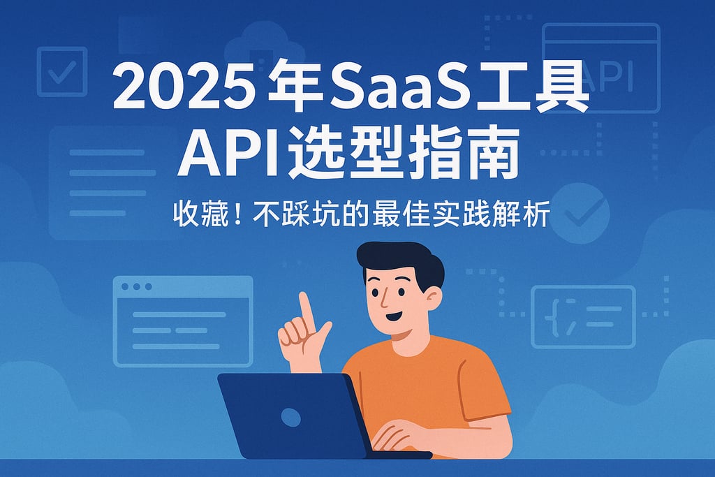2025年SaaS工具API选型指南，收藏！不踩坑的最佳实践解析