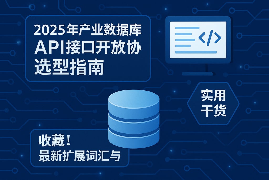2025年产业数据库api接口开放协议选型指南，收藏！最新扩展词汇与实用干货