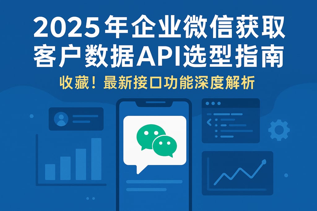 2025年企业微信获取客户数据API选型指南，收藏！最新接口功能深度解析