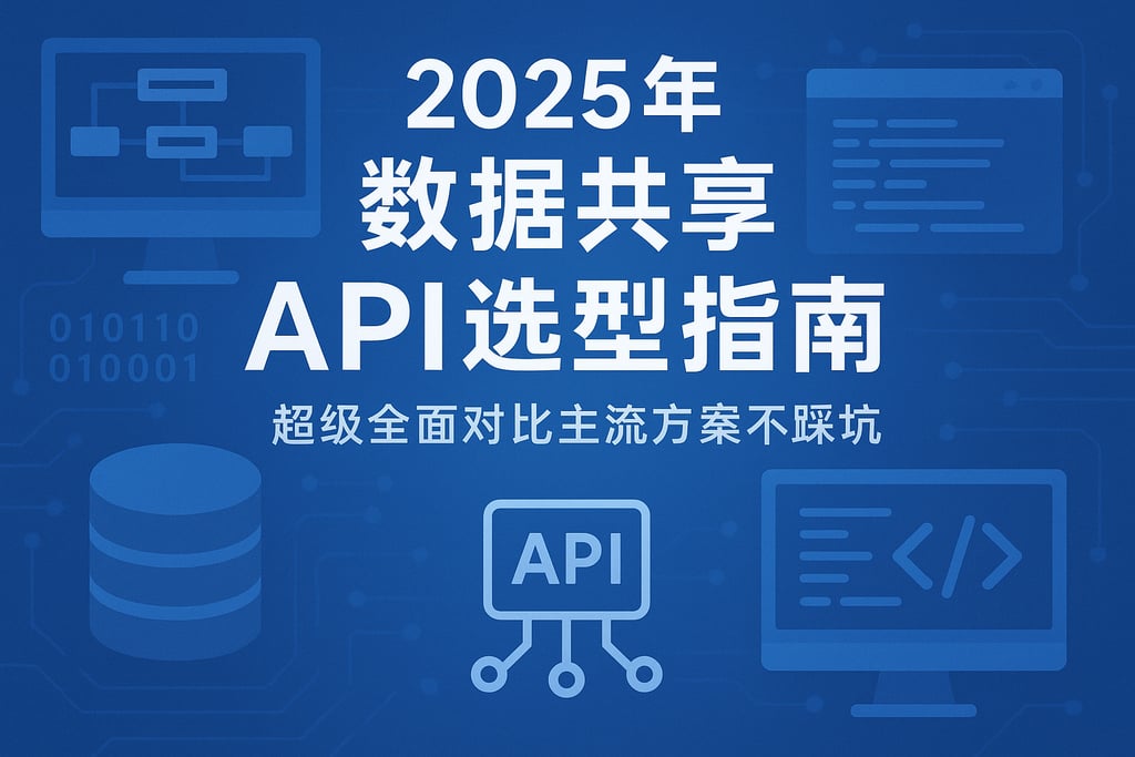 2025年区平台数据共享API选型指南，超级全面对比主流方案不踩坑