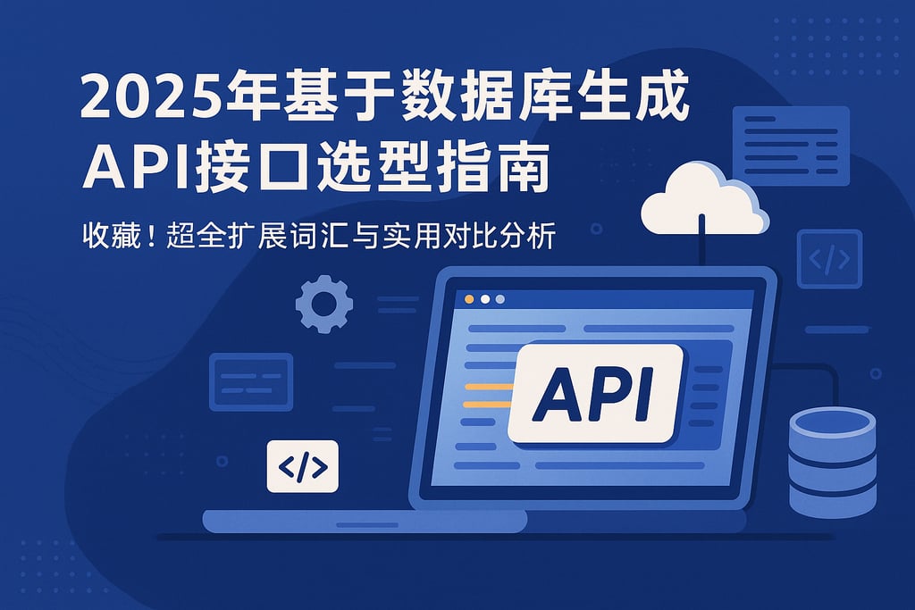 2025年基于数据库生成API接口选型指南，收藏！超全扩展词汇与实用对比分析