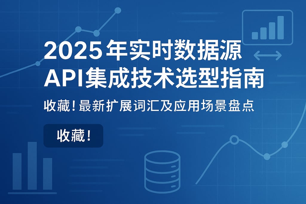 2025年实时数据源API集成技术选型指南，收藏！最新扩展词汇及应用场景盘点