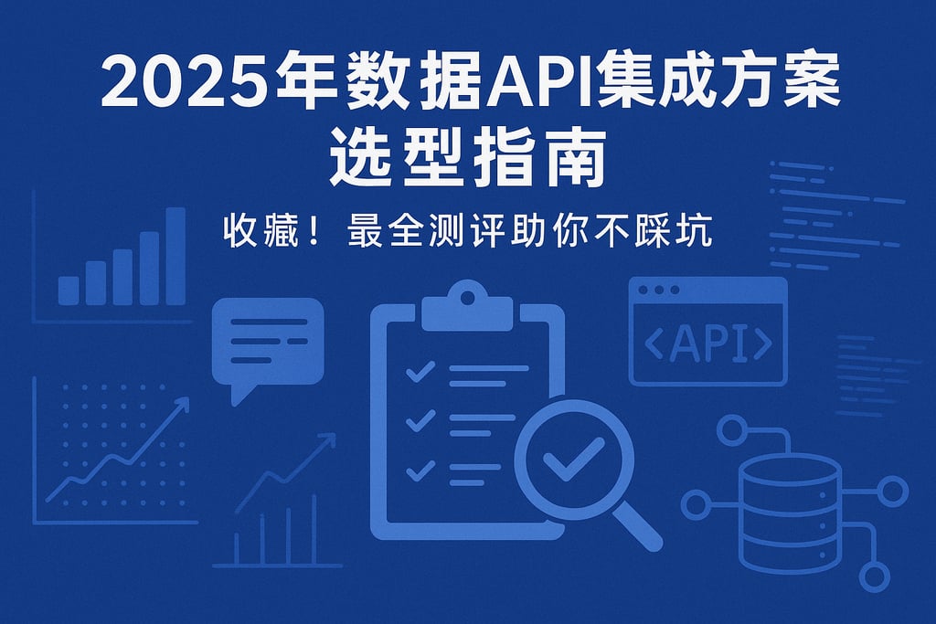 2025年数据API集成方案选型指南，收藏！最全测评助你不踩坑